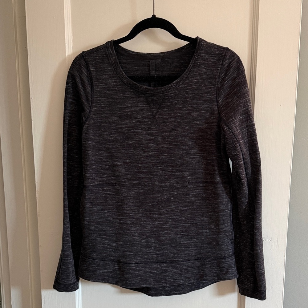 lululemon athletica Women's Dark Charcoal Heather Crewneck Sweatshirt